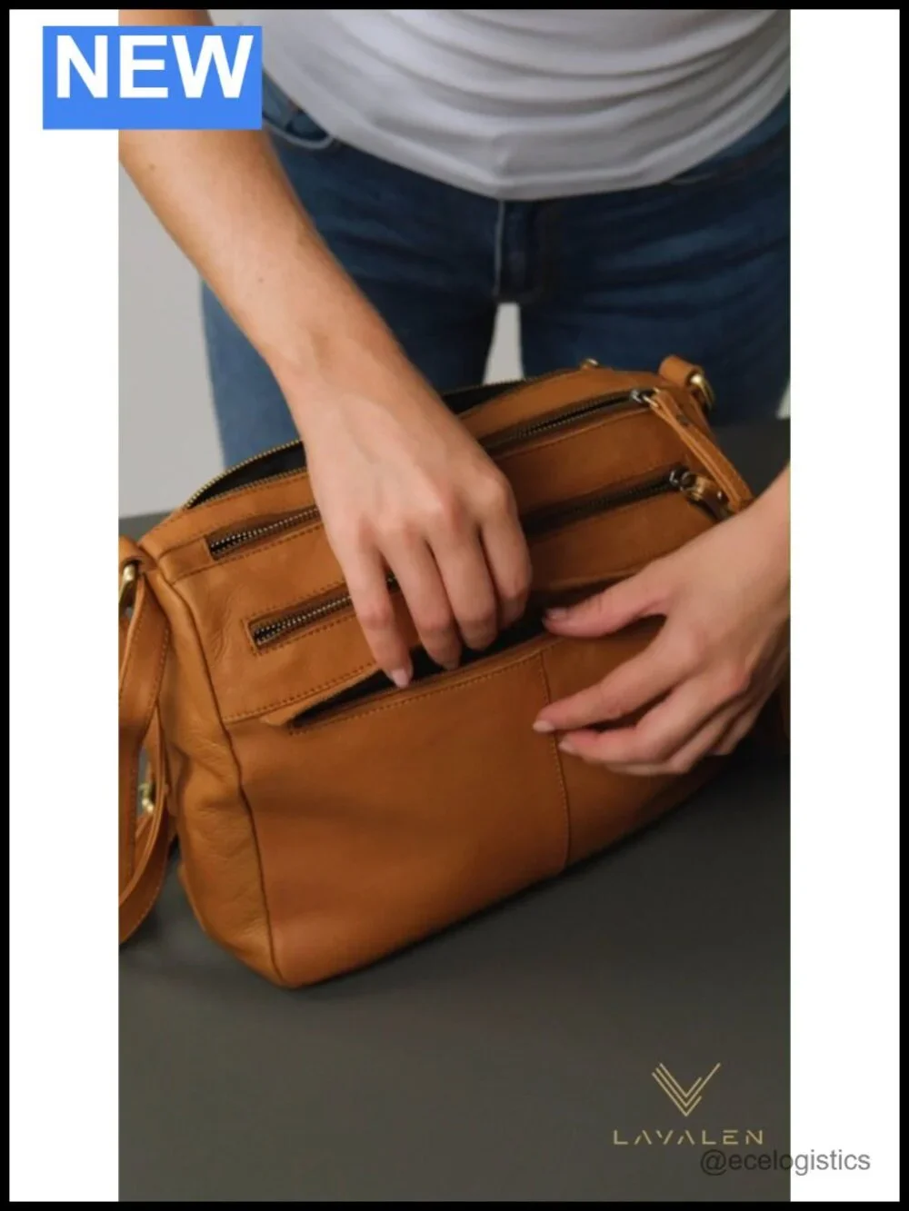 Genuine Leather Small Crossbody Bag for Women Handcrafted